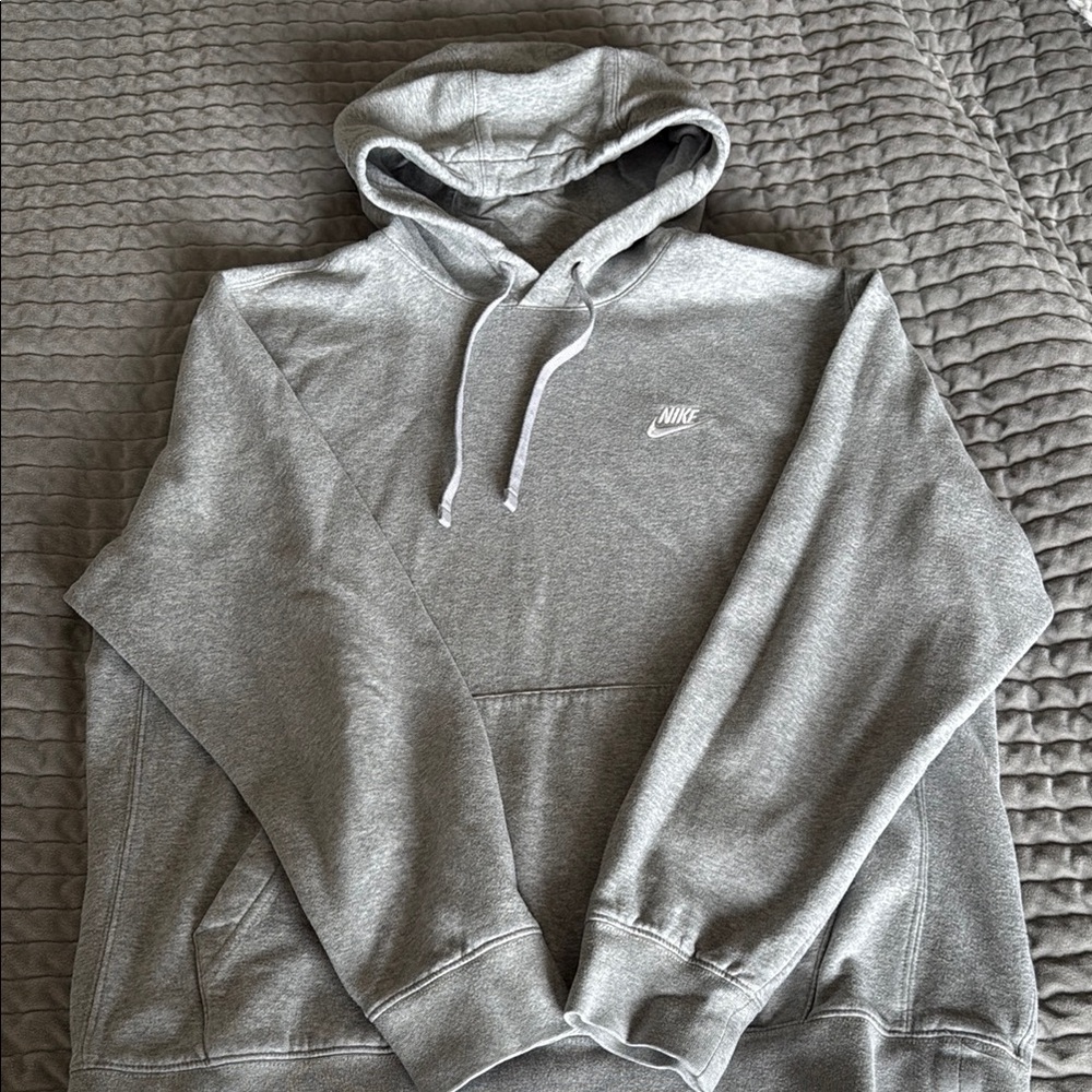 Nike Gray Sweatshirt Classic Pullover Hoodie